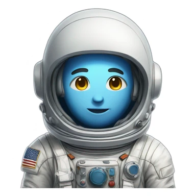 astronaut anime man sticker