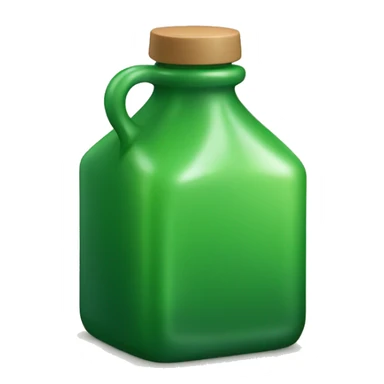 green square bottle with crok sticker