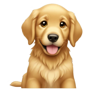 Golden retriever puppy sticker