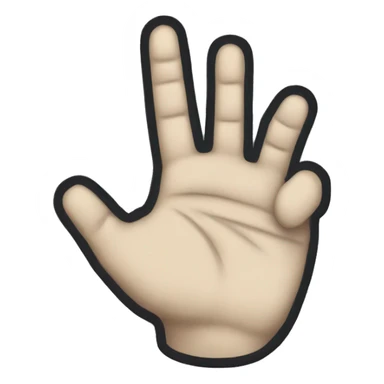 rock'n'roll hand sticker