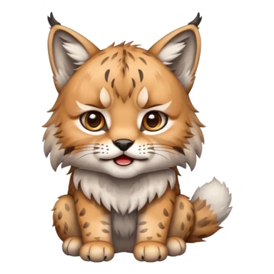 Chibi Sticker lynx tears sticker