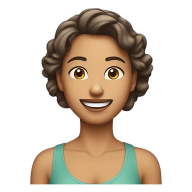 Femme qui se rire une balle dans la tête sticker