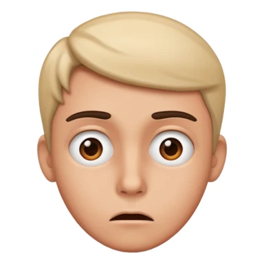 Confused but intrigued face sticker