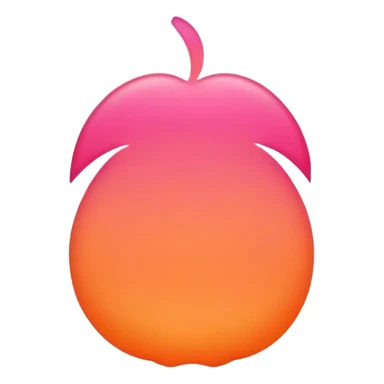 pinkish orange color sticker