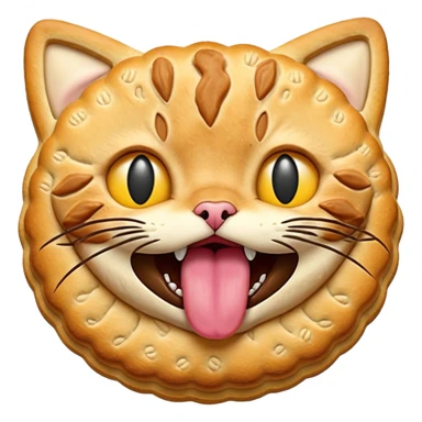 one biscuit cat tongue sticker