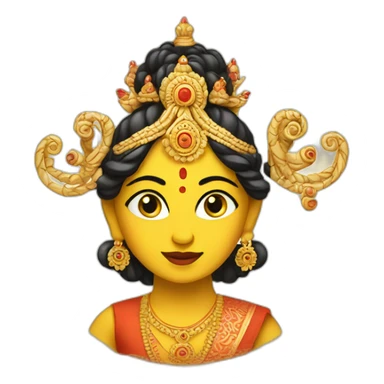 Bengali Durga sticker