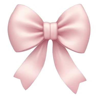 Light pastel Pink bow ribbon tied  sticker
