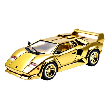 Сделай золотую машинку HotWheels Lamborhini Countach sticker
