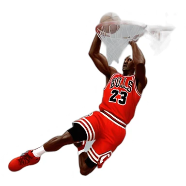 michael jordan doing a dunk sticker