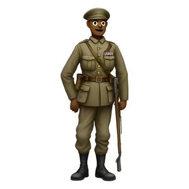 disabled ww1 soldier no leg sticker