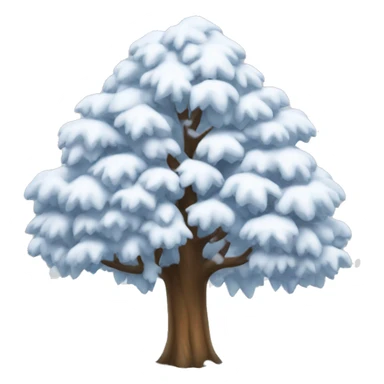 1 snowy tree sticker