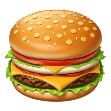 burger pizza fries sticker