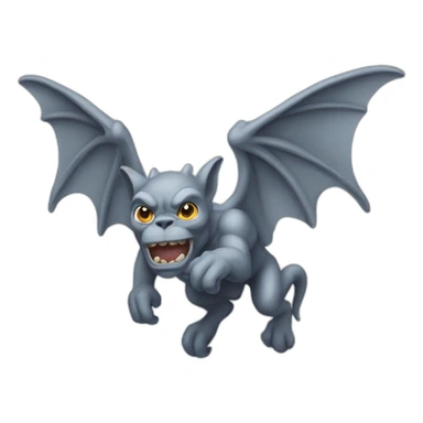 flying gargoyle sticker
