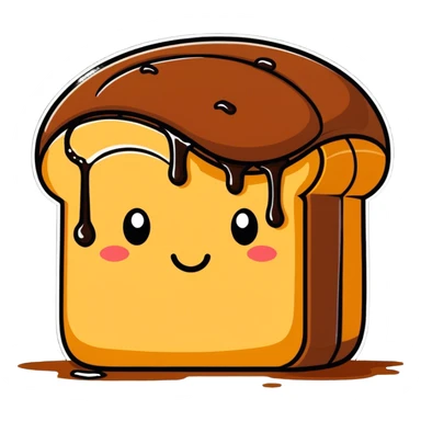 Bread with chocolate  sticker