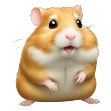 Hamster sur tortue sticker