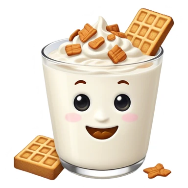 Yogurt with cinnamon toast crunch cereal sticker