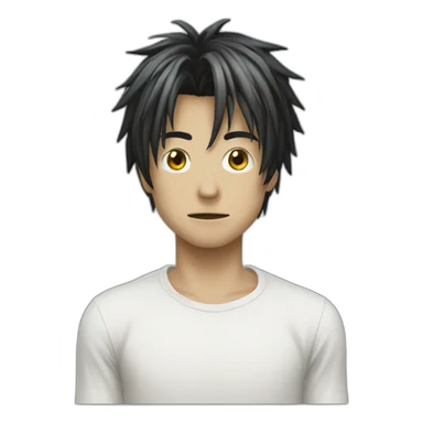 L not light from death note sticker