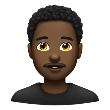 black guy with a septum piercing and fat sticker