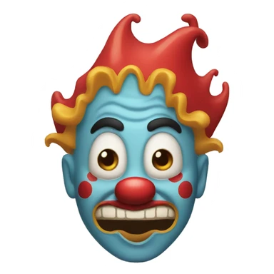 Payaso con cuernos sticker