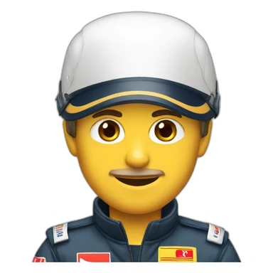 A pilot of formula one sticker