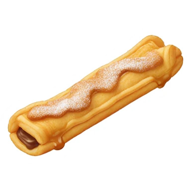 Horizontal filled cream churro sticker