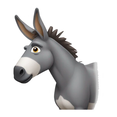 Donkey saying “oops” sticker
