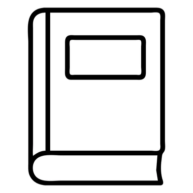 book with red page nothing written on it and with a brown cover sticker