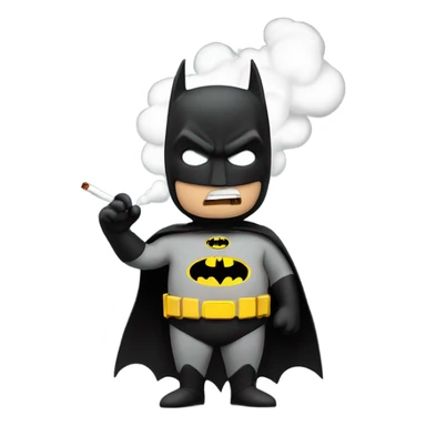 Batman smokin cigarette sticker