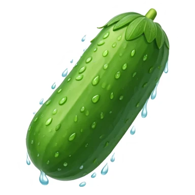 Cucumber wet sticker