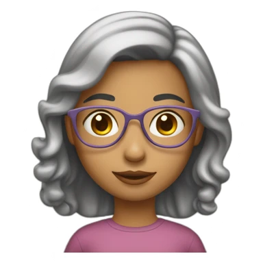 Une fille métisse qui fait ses devoirs sticker