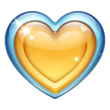 sparkle clear heart emoji sticker