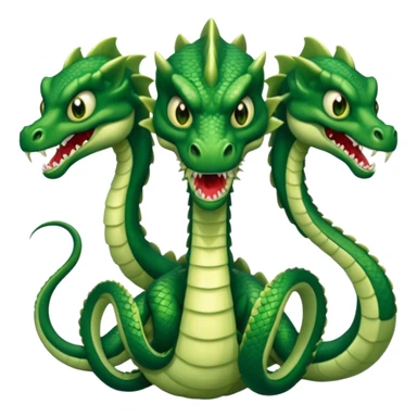 Three-headed hydra – Green scales, snarling





 sticker