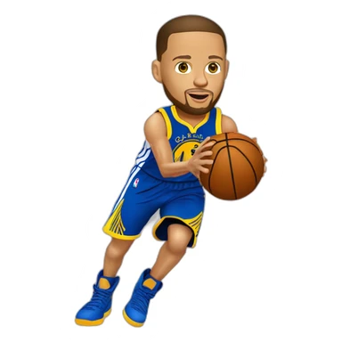Stephen Curry qui shoot un ballon de basket sticker