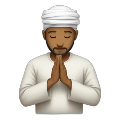 muslim praying sticker