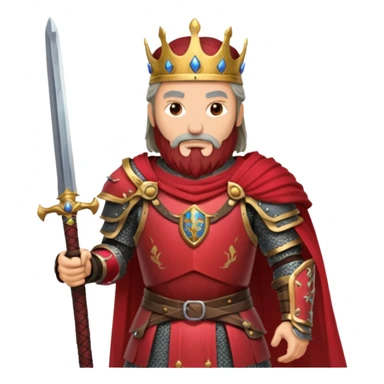 War old King – crimson armor + sword sticker