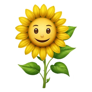 An exact  picture of the sunflower from Plants vs. Zombies sticker