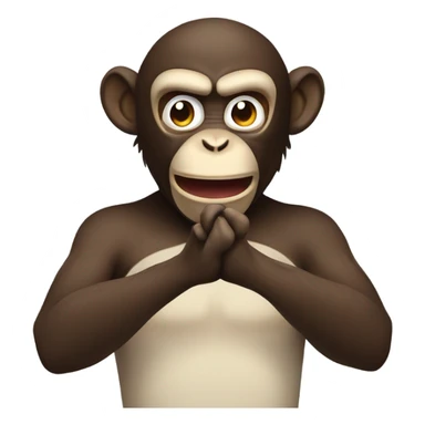 Evil Monkey clapping  sticker