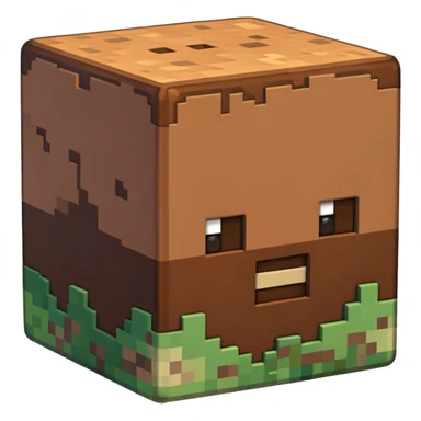 Block Minecraft terre sticker