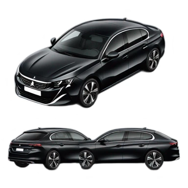 Peugeot 508 2018 black sticker