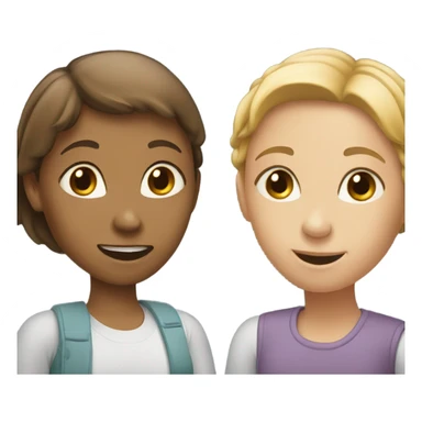 Two girls talking  sticker