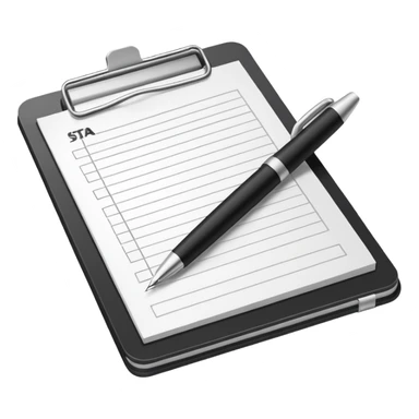 paper with a pen that says Estrategia Fiscal sticker