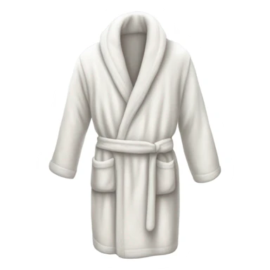 White dressing gown  sticker