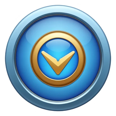 A blue tick verification badge  sticker