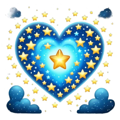 Love and stars sticker