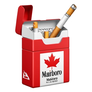 cigarette marlboro with the name Marlboro on the package MARLBORO
 sticker