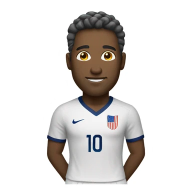 USA white man soccer sticker
