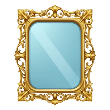 fancy mirror sticker