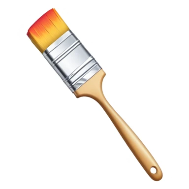 Create an icon that represents the hobby of wall art painting. The design should include elements like a paintbrush, a roller, and colorful patterns or murals. The composition should be balanced and harmonious, reflecting the artistic nature of wall painting. The icon should evoke creativity, with a clean and visually appealing design. The background should be transparent. sticker