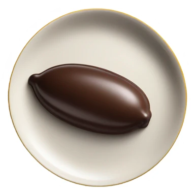 chocolate quenelle on plate sticker