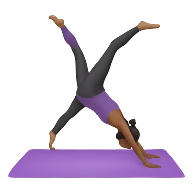Aerial yoga pose  sticker